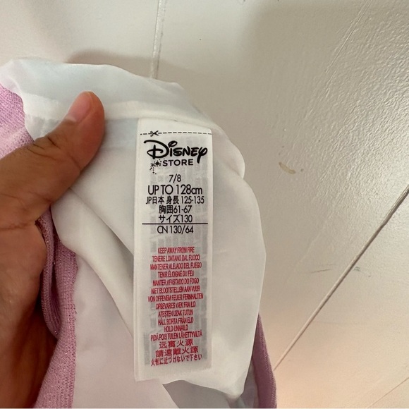 Walt Disney World Princess Water Colors Satin Light Weight Jacket Girls Size 7/8 - Picture 7 of 8